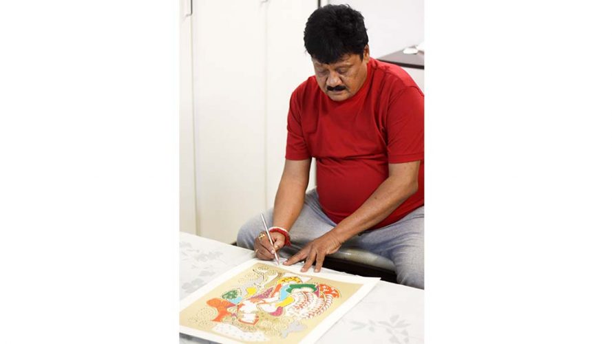 2-Signing Serigraph-Ravindra Salve-DRS Arts Company