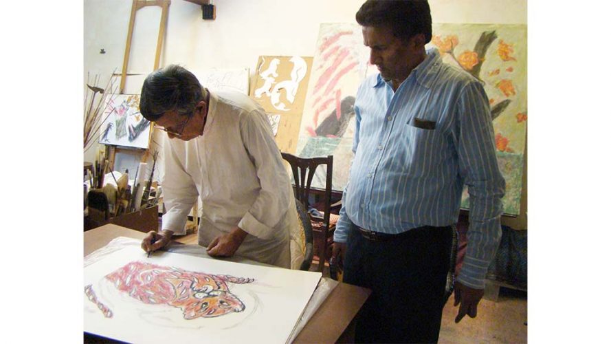 4 - Signing Serigraph - Amit Ambalal - DRS Arts Company