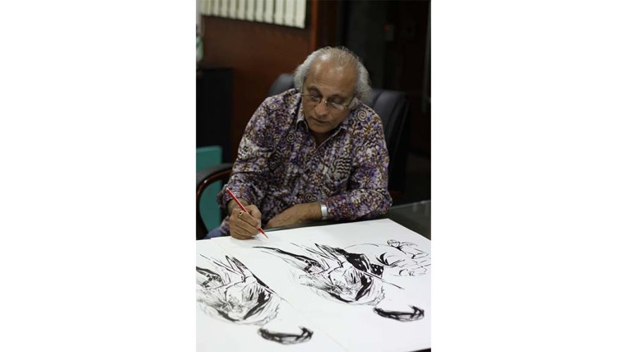 4 - Signing Serigraph - Vrundavan Solanki - DRS Arts Company