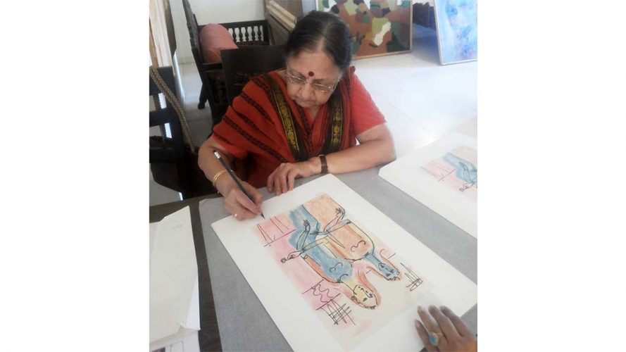4 - Signing Serigraph - Naina Dalal - DRS Arts Company