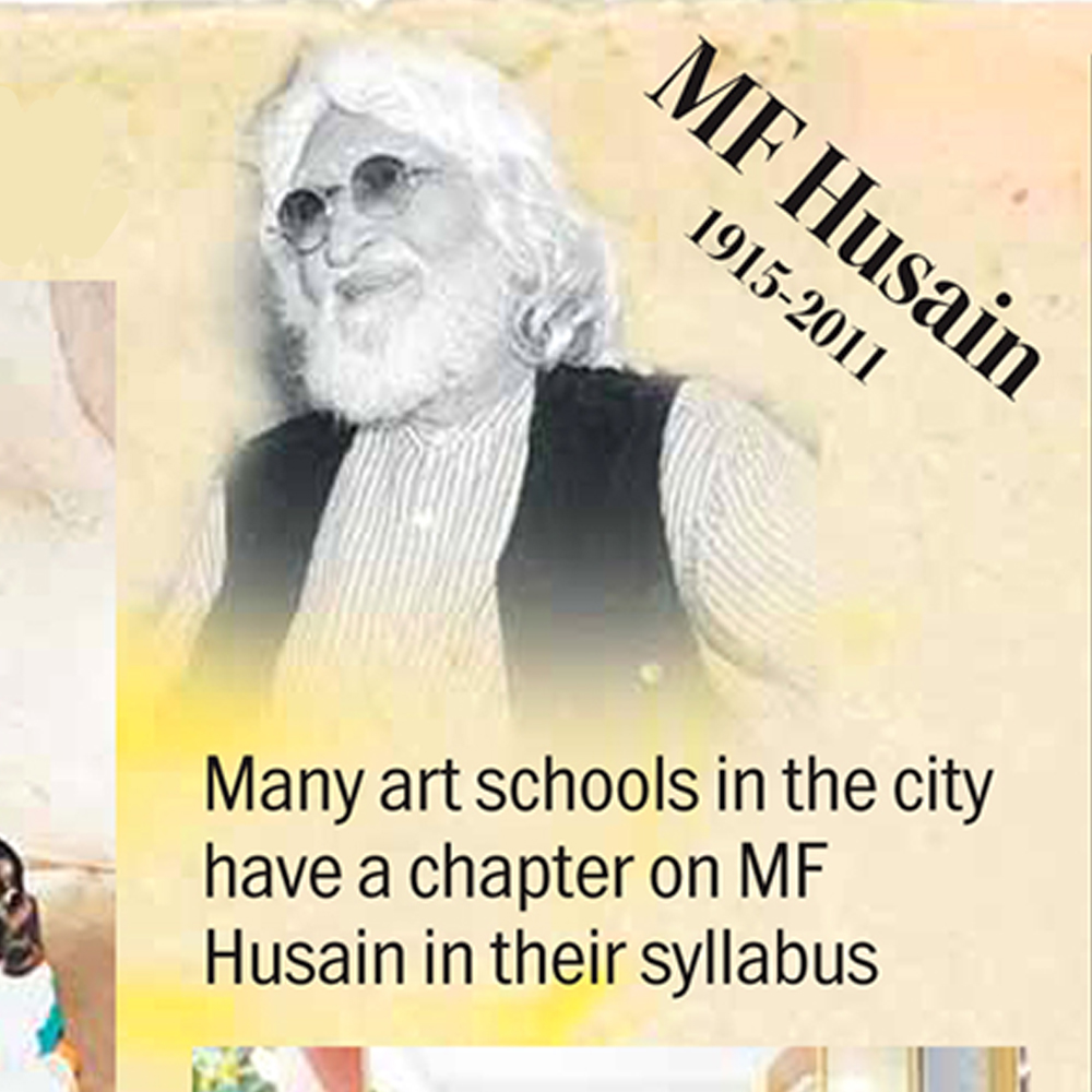 Husain made his mark in art history