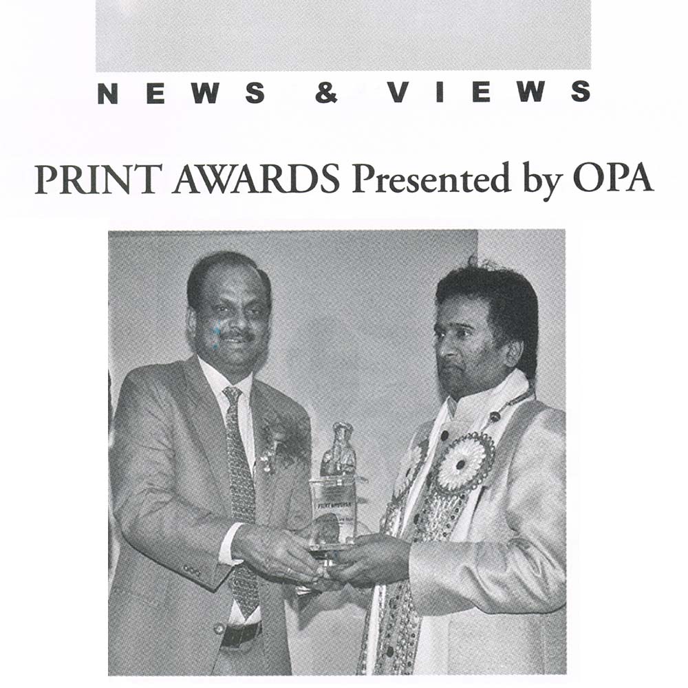 Print Award by OPA