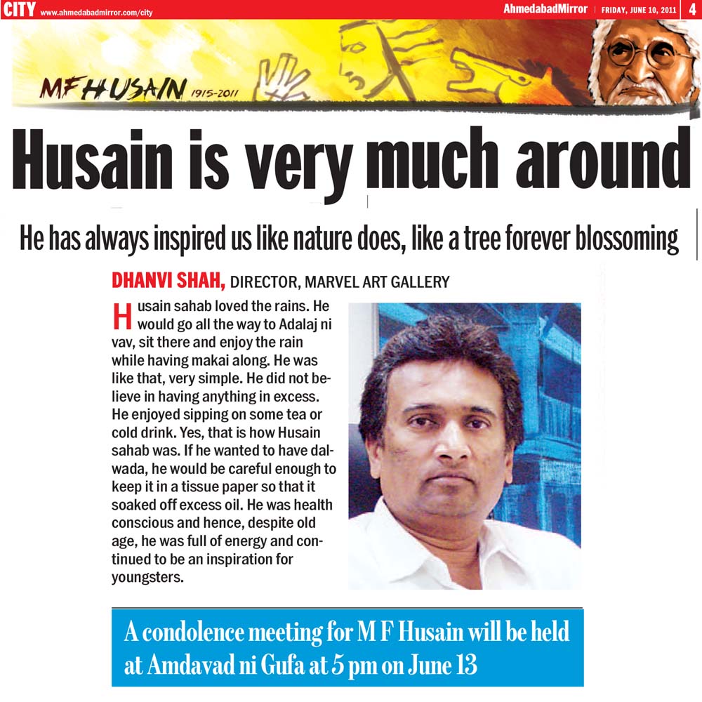Husain is very much around- A tribute to M.F.Husain