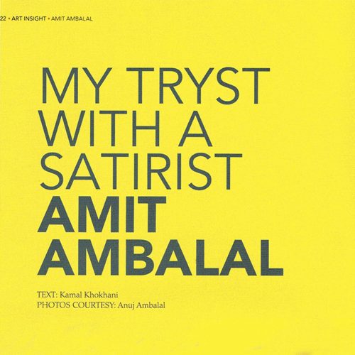 MY TRYST WITH A SATIRIST AMIT AMBALAL