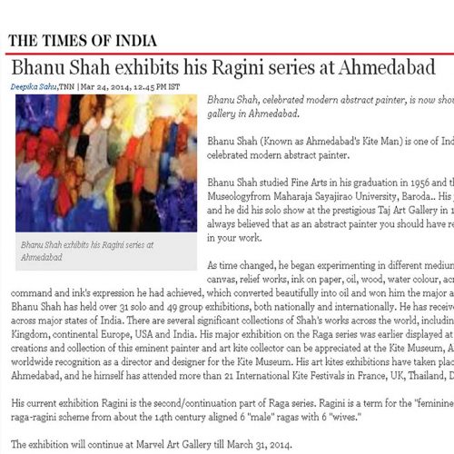 Bhanu Shah exhibits his Ragini series at Ahmedabad